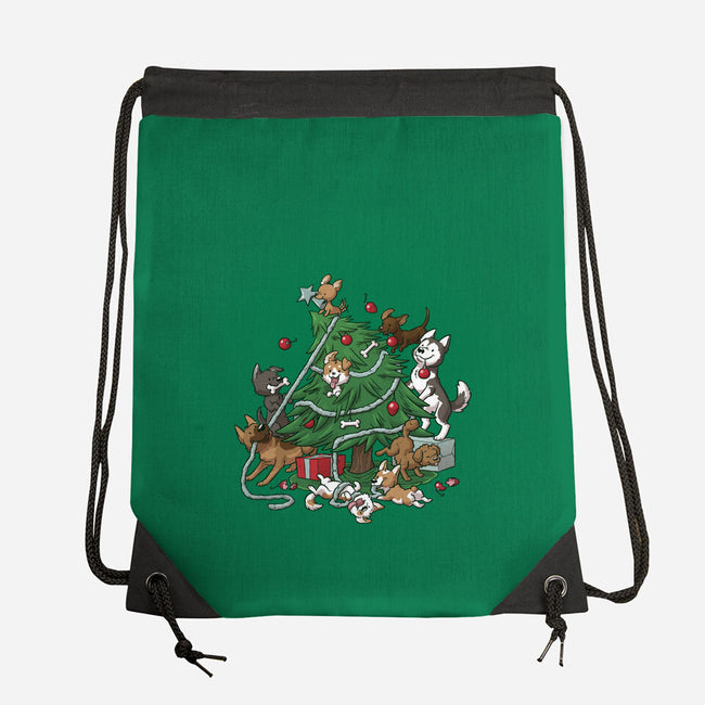 Dog Tree-None-Drawstring-Bag-DoOomcat