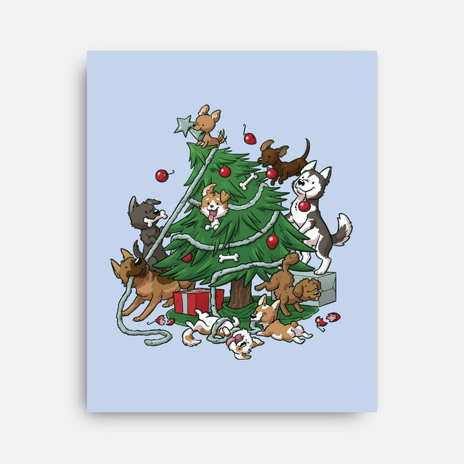 Dog Tree-None-Stretched-Canvas-DoOomcat