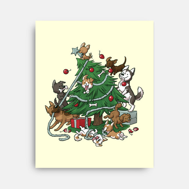 Dog Tree-None-Stretched-Canvas-DoOomcat