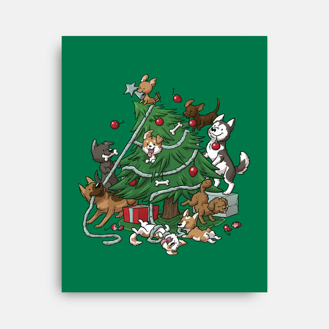 Dog Tree-None-Stretched-Canvas-DoOomcat