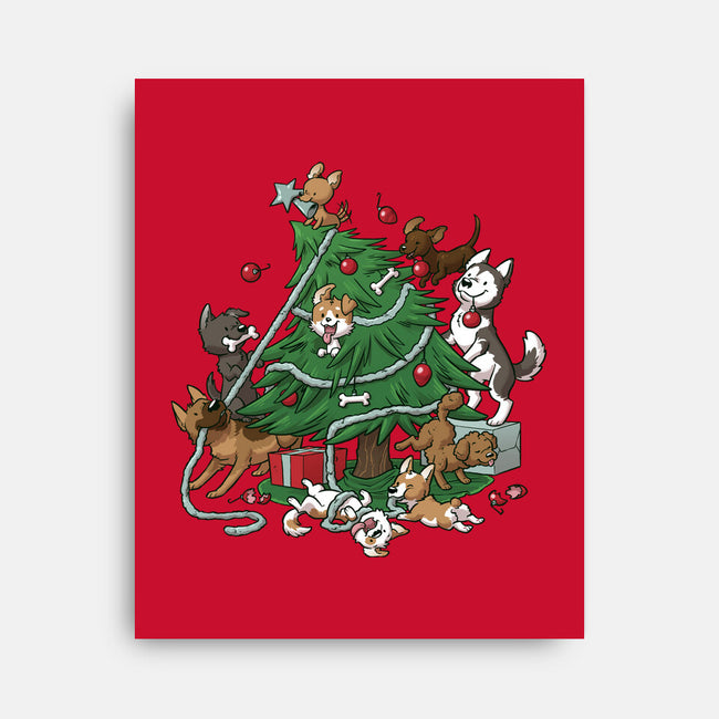 Dog Tree-None-Stretched-Canvas-DoOomcat