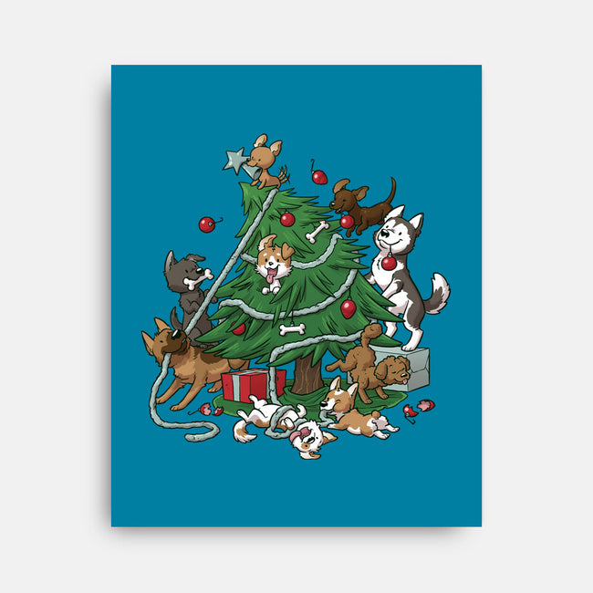 Dog Tree-None-Stretched-Canvas-DoOomcat