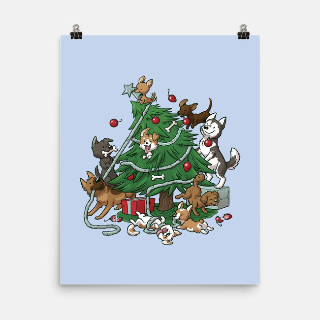 Dog Tree-None-Matte-Poster-DoOomcat
