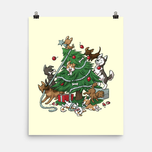 Dog Tree-None-Matte-Poster-DoOomcat