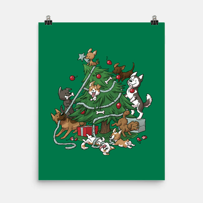 Dog Tree-None-Matte-Poster-DoOomcat