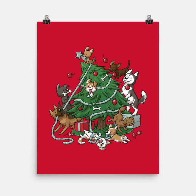 Dog Tree-None-Matte-Poster-DoOomcat