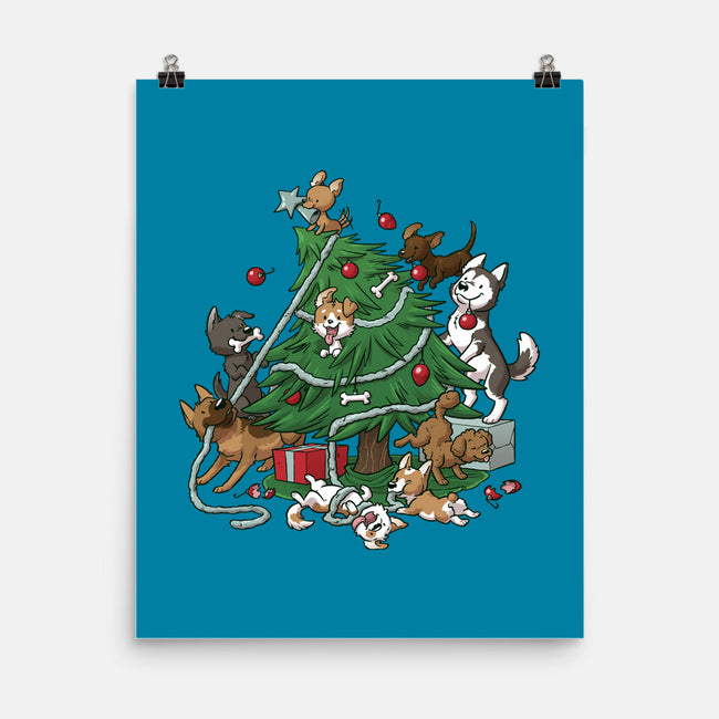 Dog Tree-None-Matte-Poster-DoOomcat
