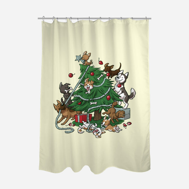 Dog Tree-None-Polyester-Shower Curtain-DoOomcat