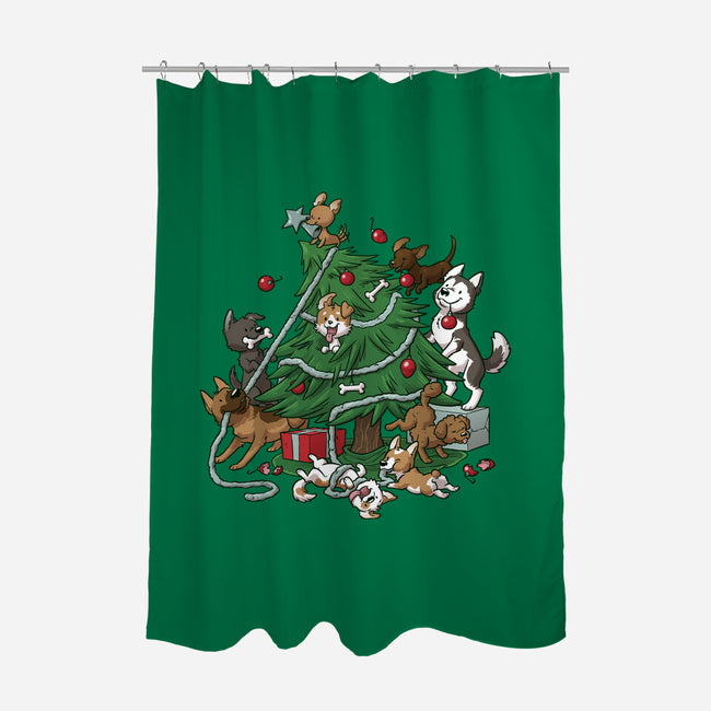 Dog Tree-None-Polyester-Shower Curtain-DoOomcat