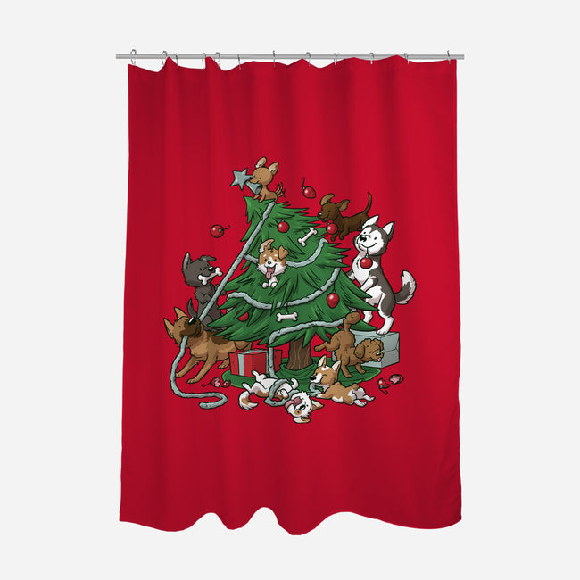 Dog Tree-None-Polyester-Shower Curtain-DoOomcat
