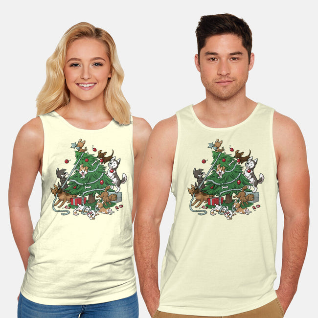 Dog Tree-Unisex-Basic-Tank-DoOomcat