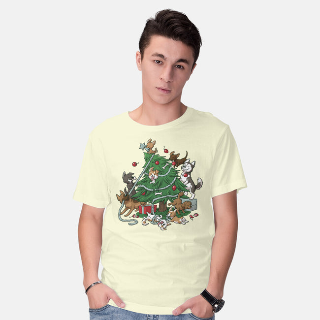 Dog Tree-Mens-Basic-Tee-DoOomcat