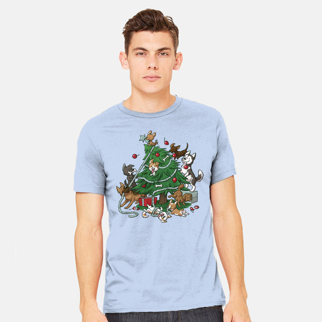 Dog Tree-Mens-Heavyweight-Tee-DoOomcat