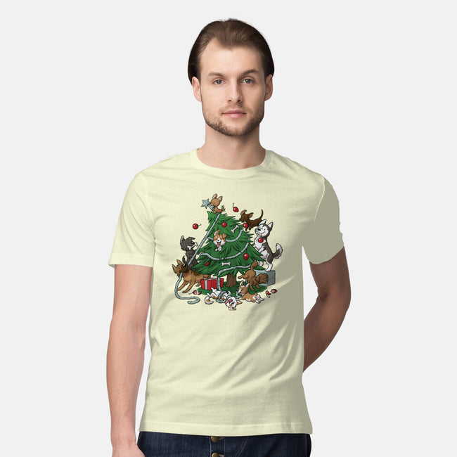 Dog Tree-Mens-Premium-Tee-DoOomcat