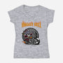 Jinggle Hell-Womens-V-Neck-Tee-joerawks