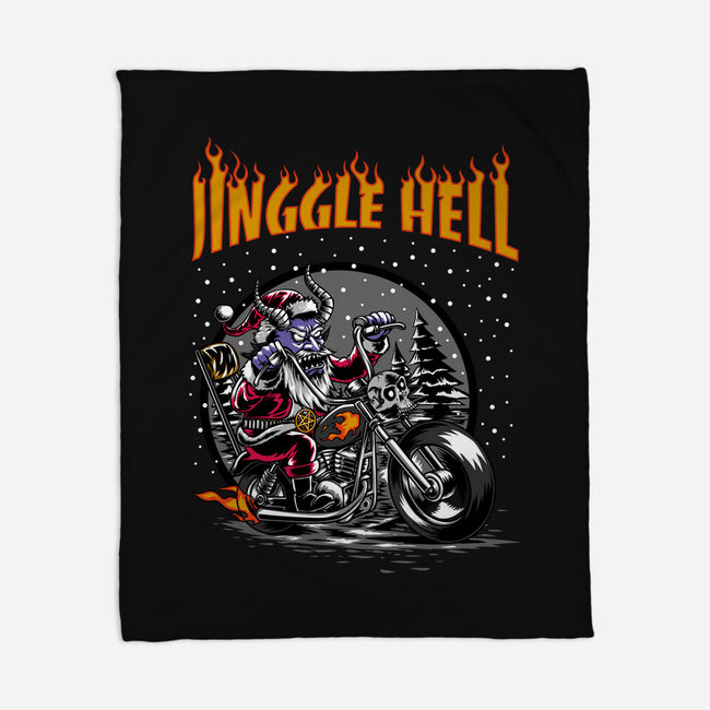 Jinggle Hell-None-Fleece-Blanket-joerawks