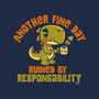 Another Fine Day Ruined-Womens-V-Neck-Tee-worlddominationforcats