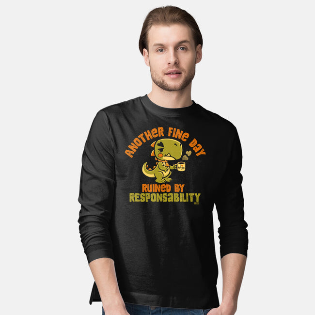 Another Fine Day Ruined-Mens-Long Sleeved-Tee-worlddominationforcats