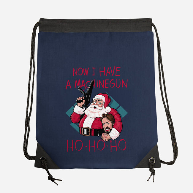 Now I Have A Machinegun-None-Drawstring-Bag-Tronyx79