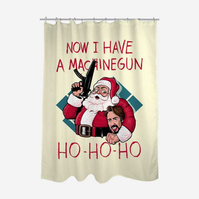 Now I Have A Machinegun-None-Polyester-Shower Curtain-Tronyx79