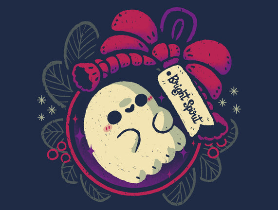 Cute Ghost In Christmas Bauble