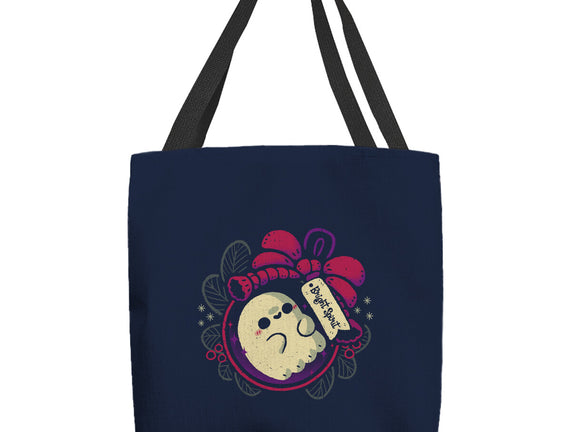 Cute Ghost In Christmas Bauble