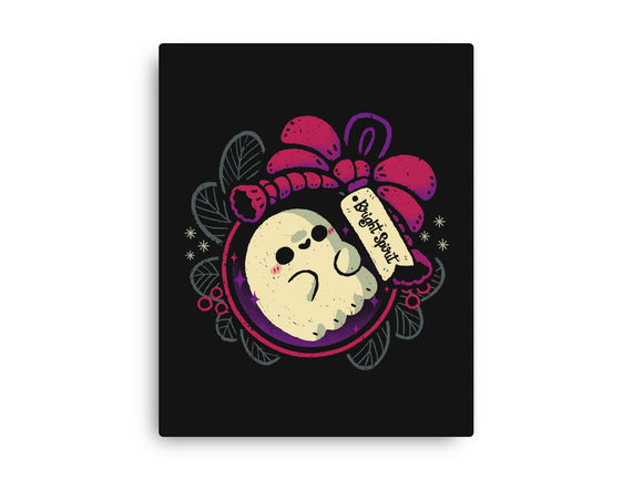 Cute Ghost In Christmas Bauble