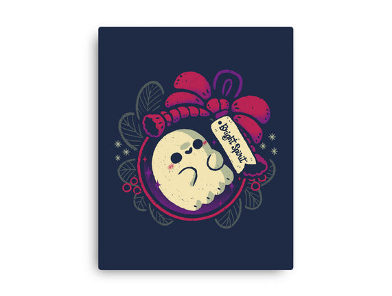 Cute Ghost In Christmas Bauble