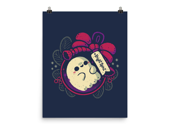 Cute Ghost In Christmas Bauble