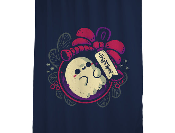 Cute Ghost In Christmas Bauble