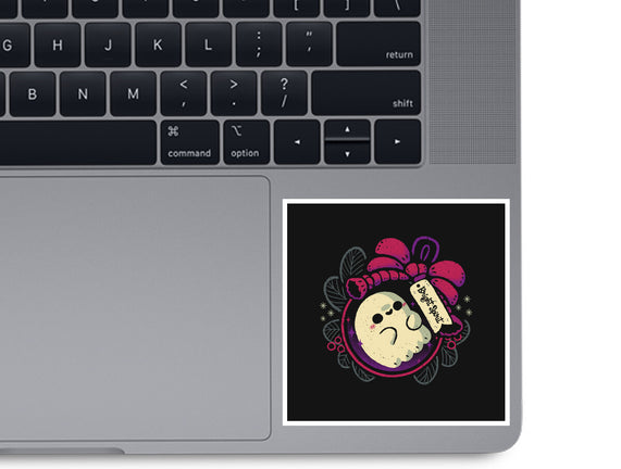 Cute Ghost In Christmas Bauble