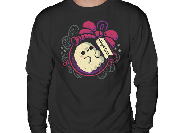 Cute Ghost In Christmas Bauble