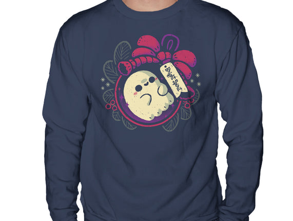 Cute Ghost In Christmas Bauble