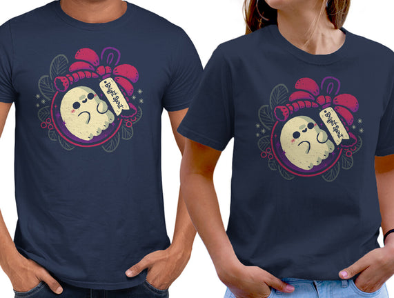 Cute Ghost In Christmas Bauble