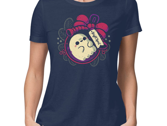 Cute Ghost In Christmas Bauble