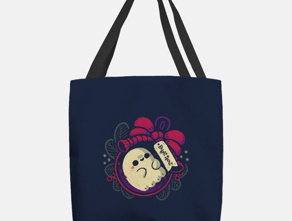 Cute Ghost In Christmas Bauble