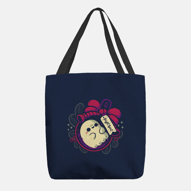 Cute Ghost In Christmas Bauble-None-Basic Tote-Bag-xMorfina