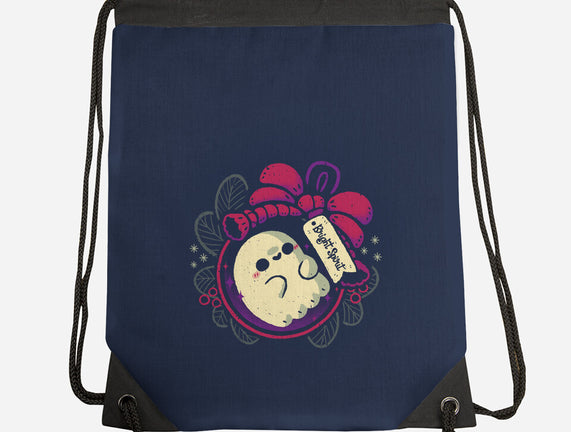 Cute Ghost In Christmas Bauble