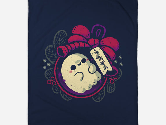 Cute Ghost In Christmas Bauble