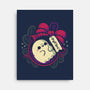 Cute Ghost In Christmas Bauble-None-Stretched-Canvas-xMorfina