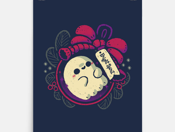 Cute Ghost In Christmas Bauble