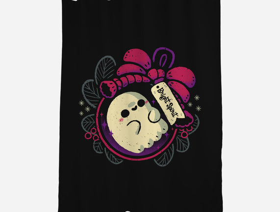 Cute Ghost In Christmas Bauble