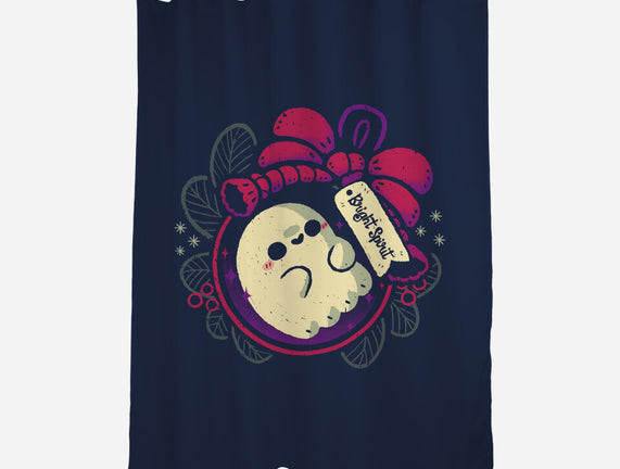 Cute Ghost In Christmas Bauble