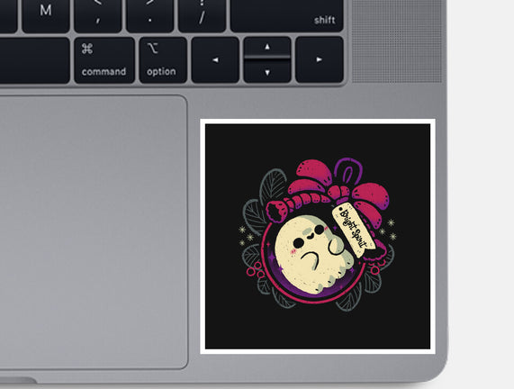 Cute Ghost In Christmas Bauble