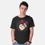 Cute Ghost In Christmas Bauble-Mens-Basic-Tee-xMorfina