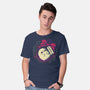 Cute Ghost In Christmas Bauble-Mens-Basic-Tee-xMorfina