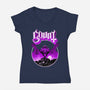 Count Ghost-Womens-V-Neck-Tee-rmatix