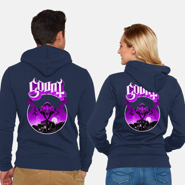 Count Ghost-Unisex-Zip-Up-Sweatshirt-rmatix