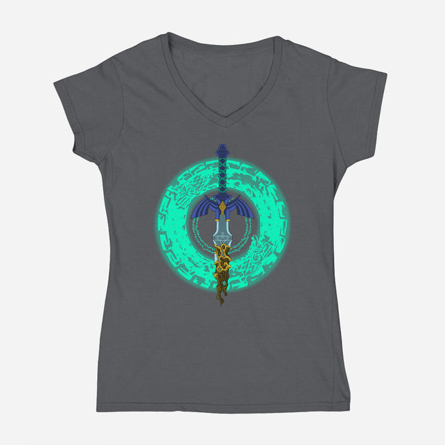 The Decaying Sword-Womens-V-Neck-Tee-rmatix