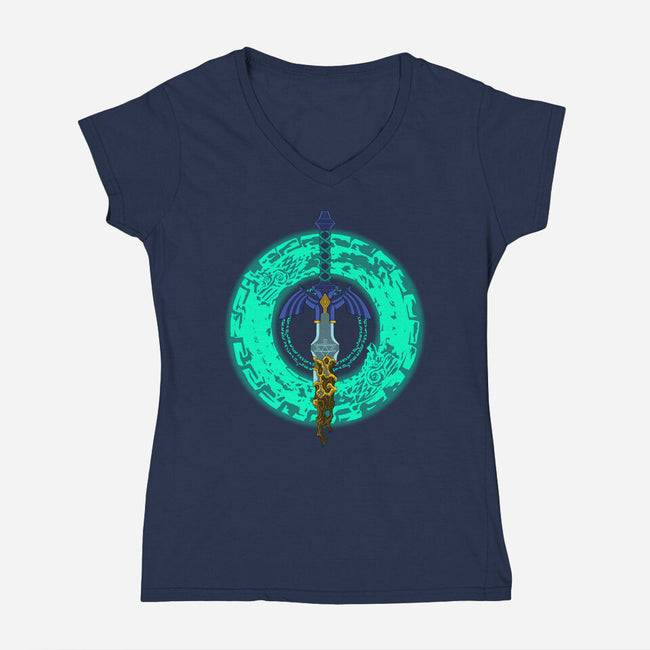 The Decaying Sword-Womens-V-Neck-Tee-rmatix